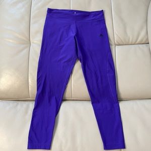 Adidas purple leggings 3/4